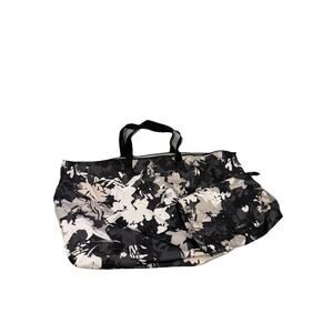 Tumi Black and White Floral Travel Bag